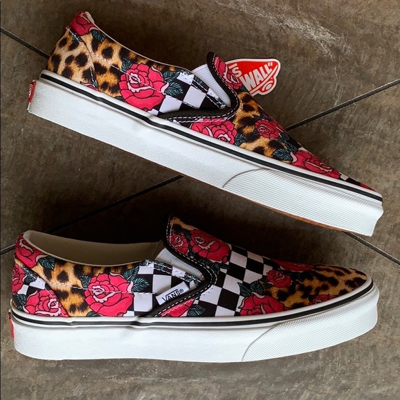 VANS CLASSIC SLIP ON ROSE/ANIMALCHCK Trwhtmlt WMNS - Picture 4 of 16